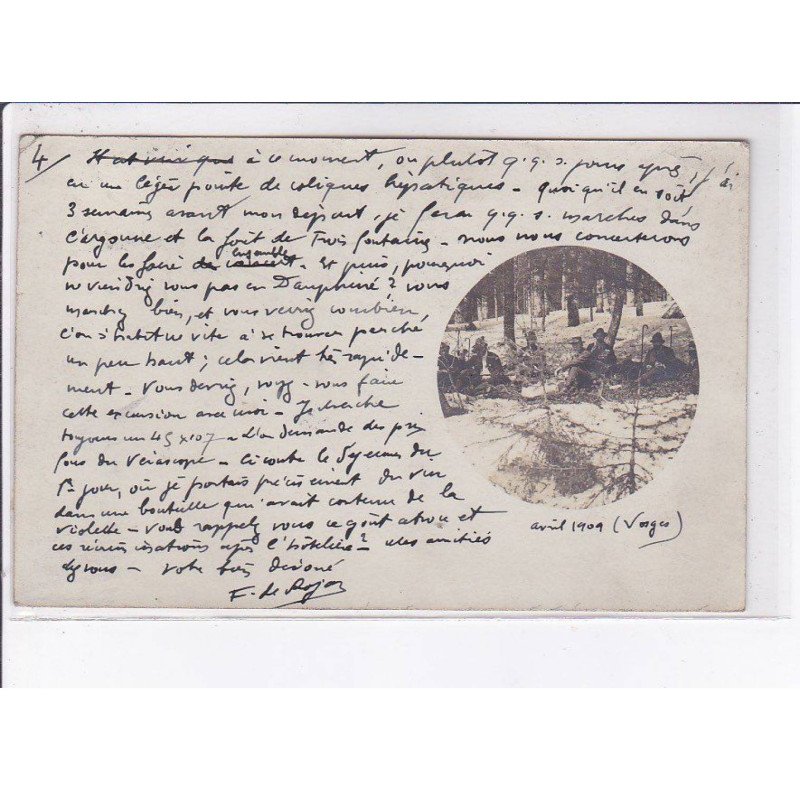 HAUTE MARNE: personnages en forêt - très bon état