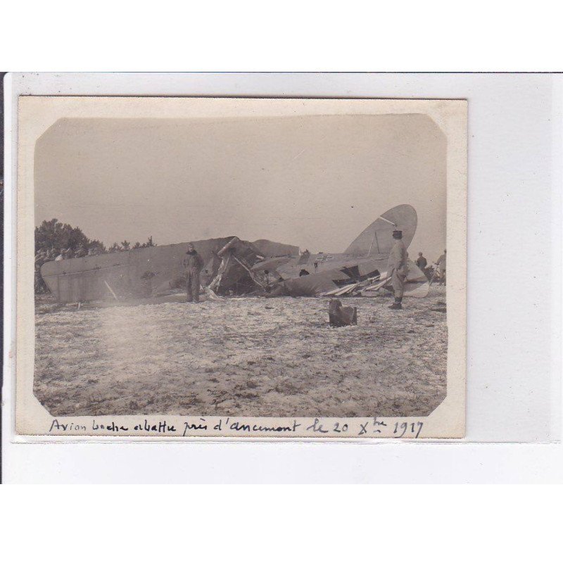 ANCELMONT: 6 photos, ww1, militaire, ruine, aviation - très bon état