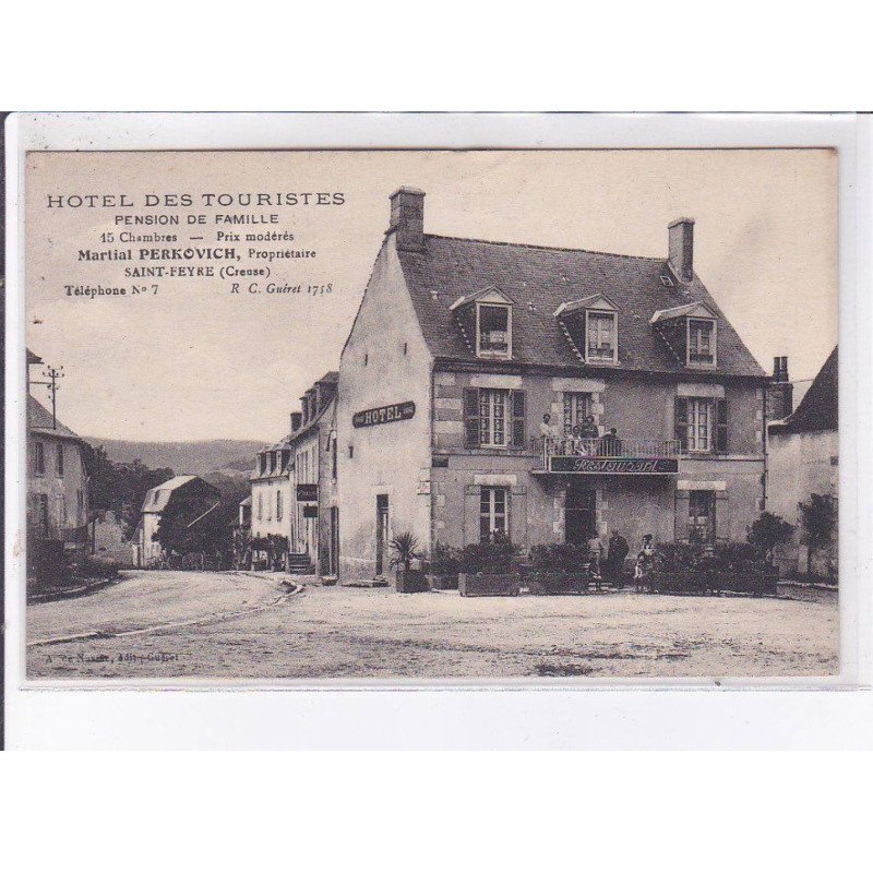 SAINT-FEYRE: hôtel des touristes, pension de famille  - très bon état