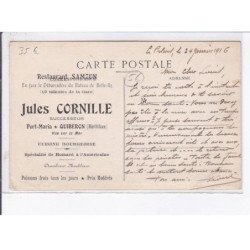 QUIBERON: tempête du 21 decembre 1911, Carl-Beck - très bon état