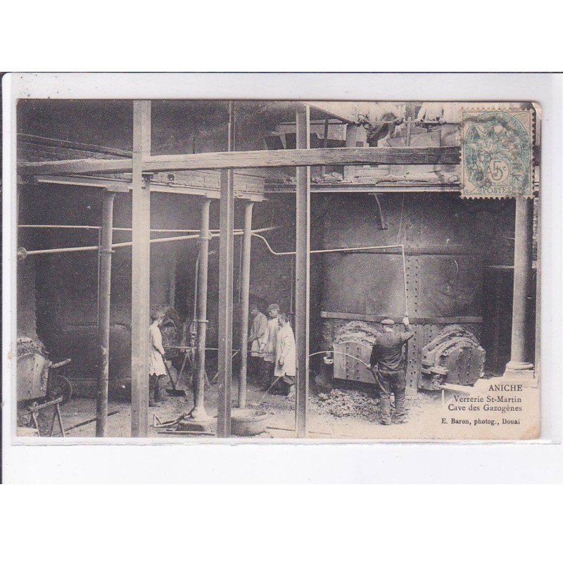 ANICHE: verrerie saint-martin, cave des gazogênes - très bon état