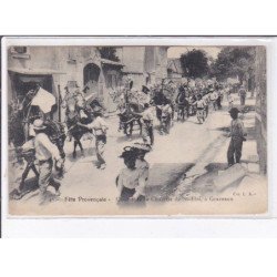 GRAVESON: fête provençale, course de la charette de st-eloi - état