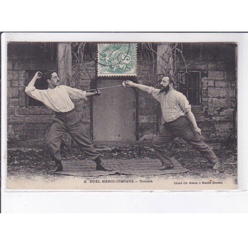 DOUBS: duel héroi-comique, touché, escrime - très bon état