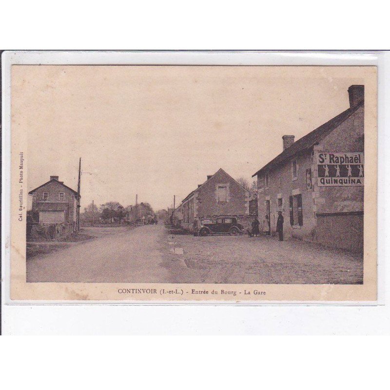 CONTINVOIR: entrée du bourg, la gare - état