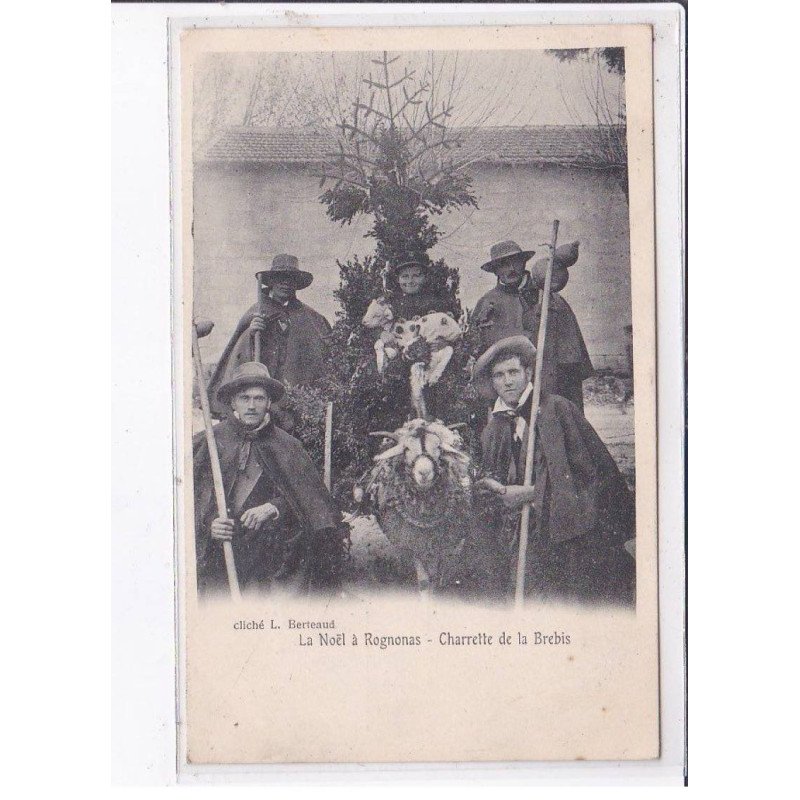 ROGNONAS: la noël, charrette de la brebis - très bon état