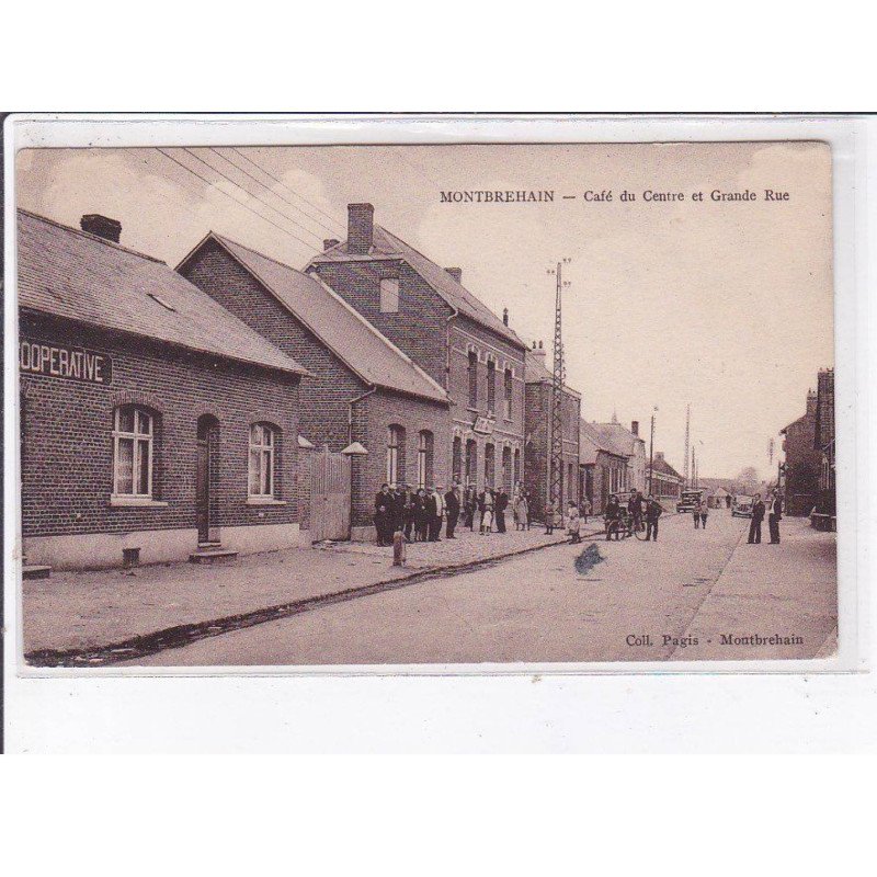 MONTBREHAIN: café du centre et grande rue - très bon état