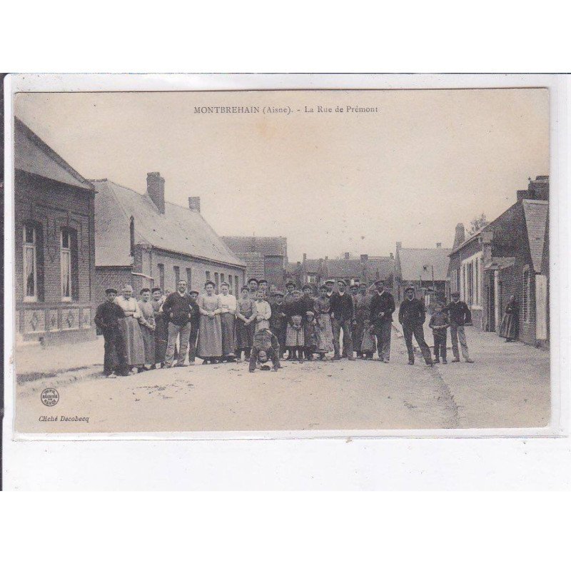 MONTBREHAIN: la rue de prémont - très bon état