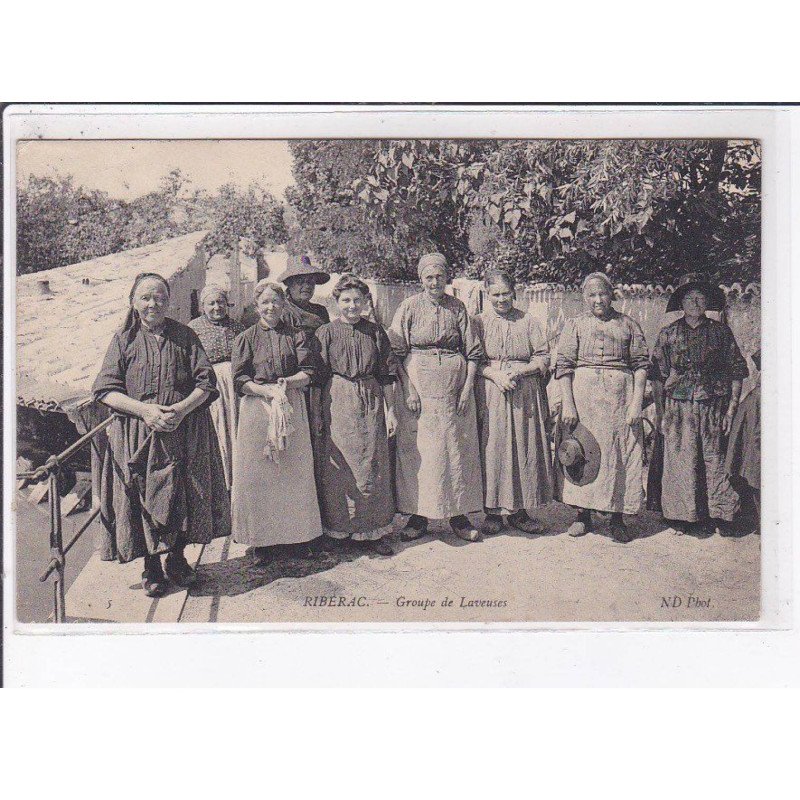 RIBERAC: groupe de laveuses, neurdein - état RIBERAC: groupe de laveuses, neurdein - état