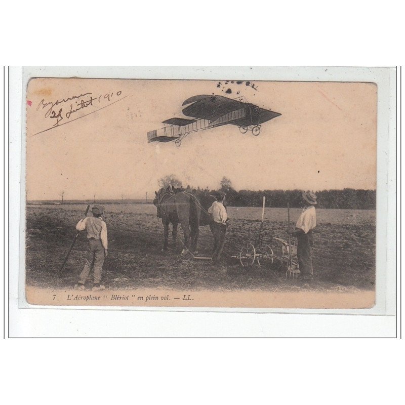 PYRENEES ATLANTIQUES - AVIATION  - L'aéroplane """"Blériot"""" en plein vol - très bon état