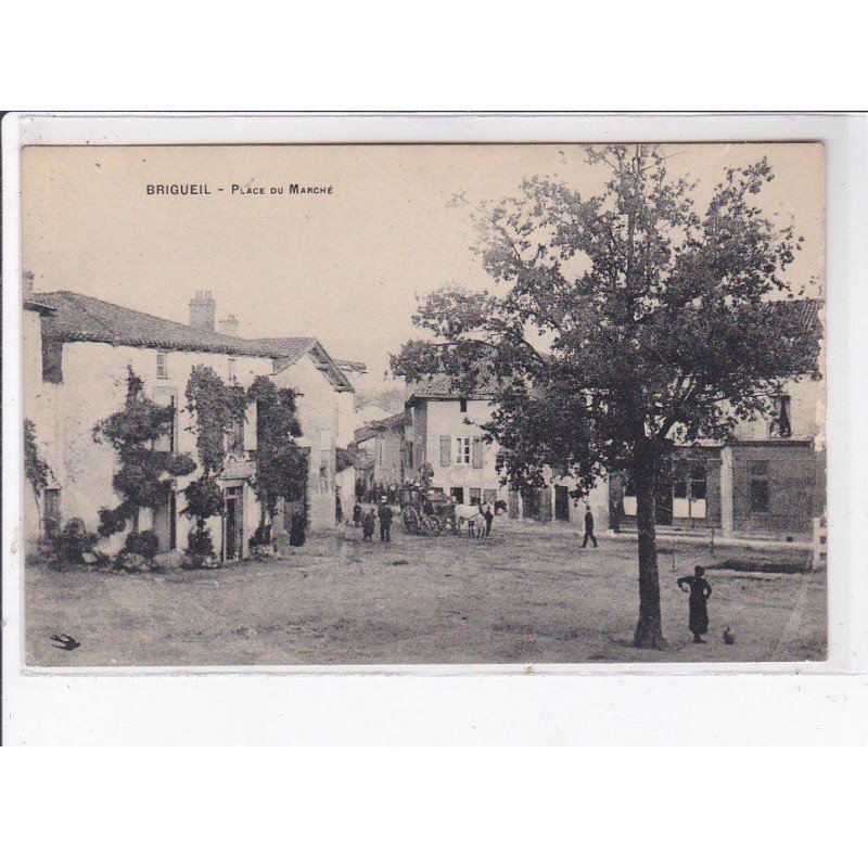 BRIGEUIL: place du marché, diligence - très bon état
