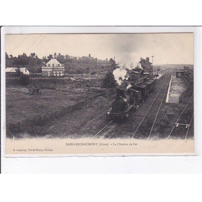 SAINT-RICHAUMONT: le chemin de fer, gare - très bon état