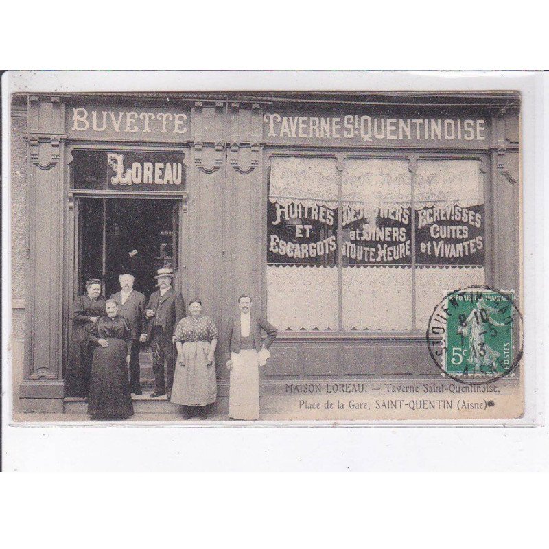 SAINT-QUENTIN: maison loreau taverne, place de la gare - très bon état
