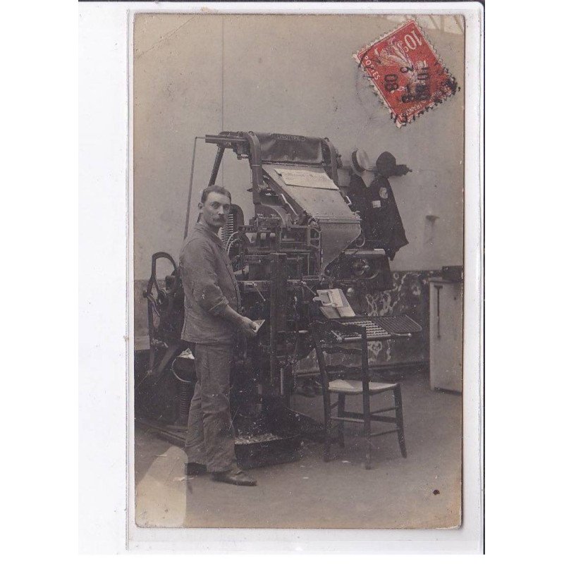 MOULINS: imprimerie, machine linotype - très bon état