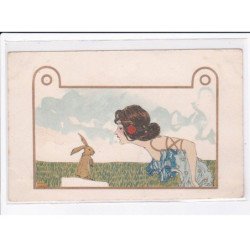KIRCHNER Raphael (Nini Hager) : " femmes et animaux" (lapin) -  L1 - très bon état