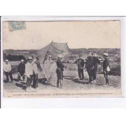 LANGRES: manoeuvres de forteresse 1906, le générale examinant les cerfs-volants - très bon état