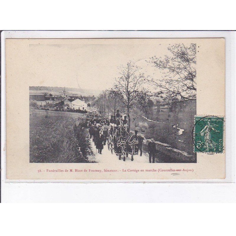 COURCELLES-sur-AUJON: funérailles de M. Bizot de fontenay, sénateur - très bon état
