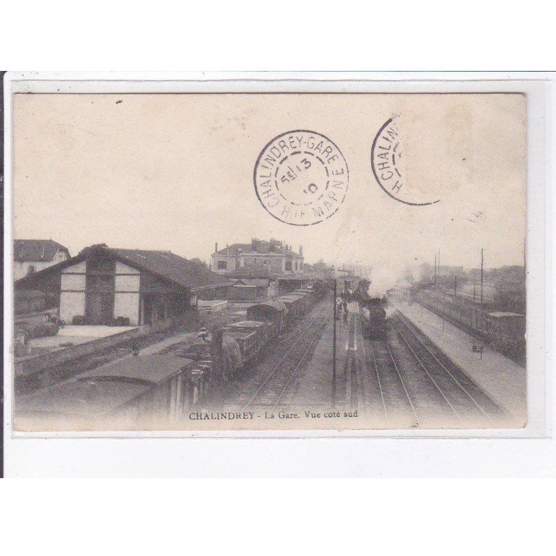 CHALINDREY: la gare, vue côté sud - état