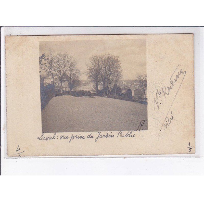 LAVAL: vue prise de jardin public - très bon état