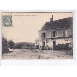 SAINT-JEAN-sur-MAYENNE: arrivée, hôtel de tramway - état