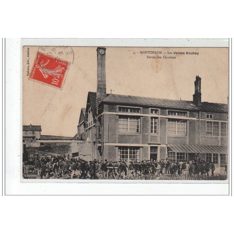MONTZERON - Les usines Bouhey - sortie des ouvriers - très bon état