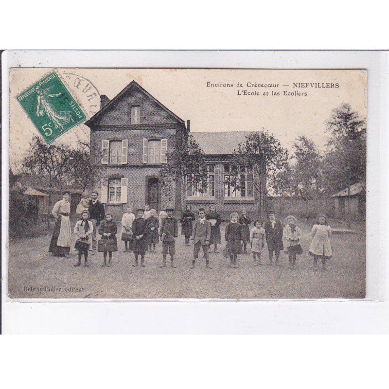 NIEFVILLERS: l'école et les écoliers - état