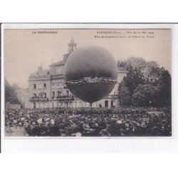 ALENCON: fête 1909, pose de la première pierre de l'hôtel des postes, ballon - très bon état