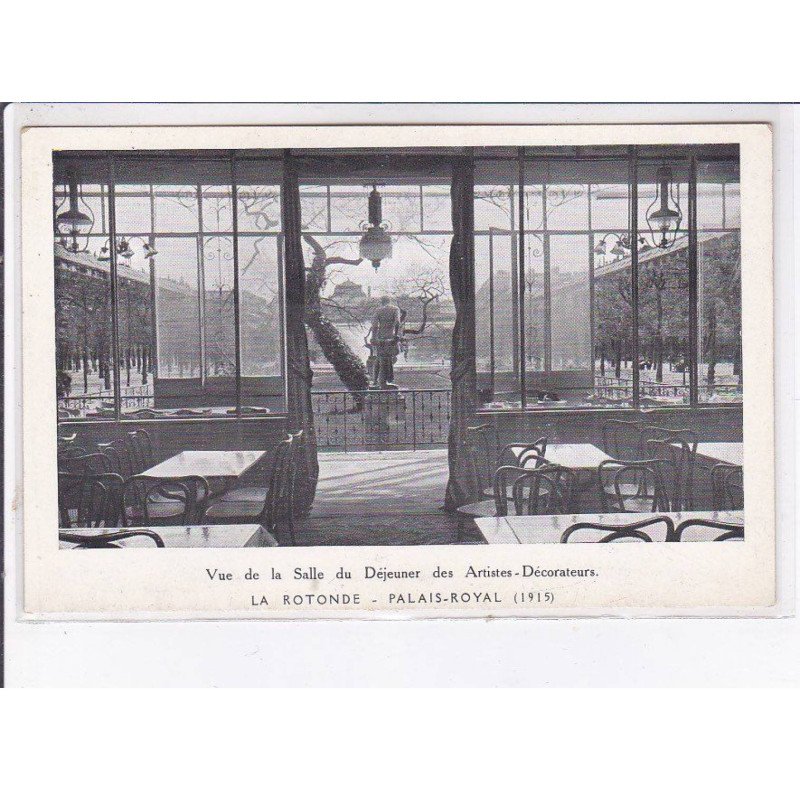 PARIS: 75001, vue de la salle du déjeuner des artistes-décorateurs, la rotonde, palais-royal 1915 - très bon état