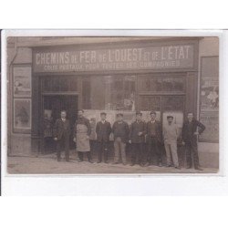 PARIS: à localiser chemins de fer de l'ouest et de l'état, colis postaux pour toutes les compagnies - très bon état