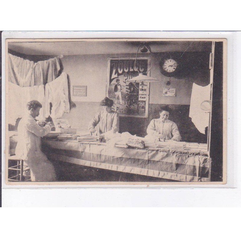 PARIS: blanchisserie spont, 7 et 11 rue pavée, affiche "zoulou power" 75004 - très bon état
