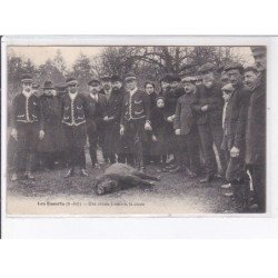 LES ESSARTS: une chasse à courre, la curée - très bon état