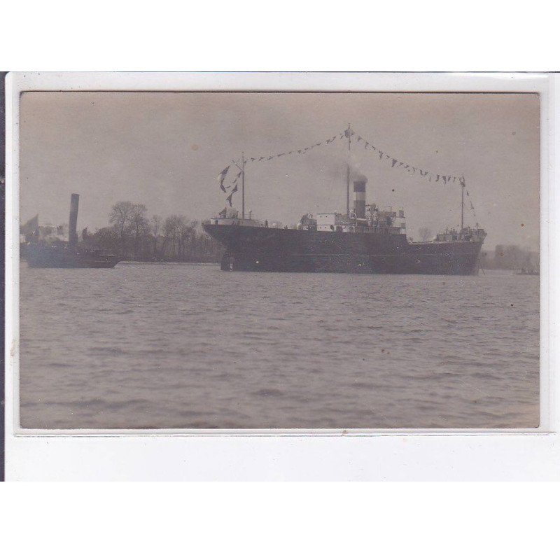 CAUDEBEC: grand bateau (LES TRAITS) - très bon état