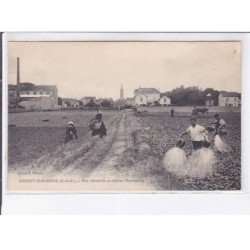 CROISSY-sur-SEINE: vue générale et culture maraîchère - état