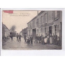 CONTY: la rue de l'hospice, café-restaurant devallois-mille - état