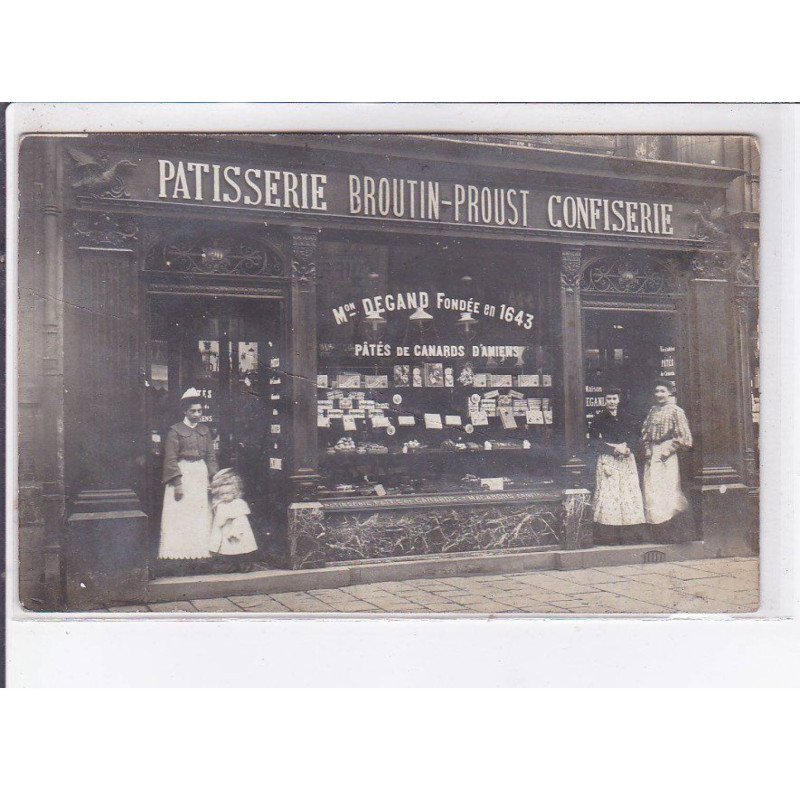 AMIENS: patisserie, broutin-proust, confiserie - état