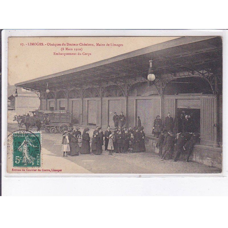 LIMOGES: obsèques du docteur chénieux, maire de limoges, embarquement du corps - très bon état