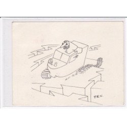 POLAIRE : lot de 11 cartes postales et 1 devant de lettre dont 6 avec l'autographe de Paul Emile Victor - bon état
