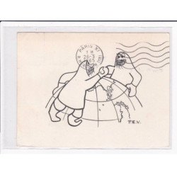 POLAIRE : lot de 11 cartes postales et 1 devant de lettre dont 6 avec l'autographe de Paul Emile Victor - bon état