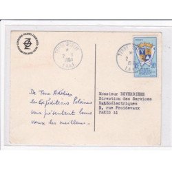 POLAIRE : lot de 11 cartes postales et 1 devant de lettre dont 6 avec l'autographe de Paul Emile Victor - bon état
