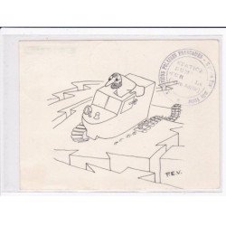 POLAIRE : lot de 11 cartes postales et 1 devant de lettre dont 6 avec l'autographe de Paul Emile Victor - bon état