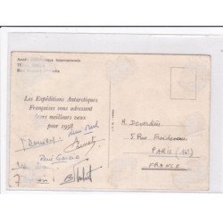POLAIRE : lot de 11 cartes postales et 1 devant de lettre dont 6 avec l'autographe de Paul Emile Victor - bon état