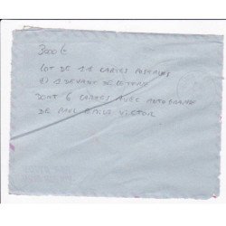 POLAIRE : lot de 11 cartes postales et 1 devant de lettre dont 6 avec l'autographe de Paul Emile Victor - bon état