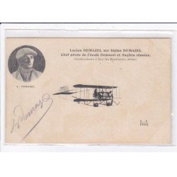 AVIATION :  autographe de l'aviateur Lucien DEMAZEL (ISSY LES MOULINEAUX)- très bon état