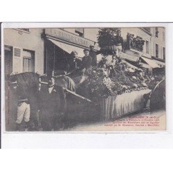 MONTLHERY: la fête de la tomate 1908, char des maraîchers tout en légumes - très bon état