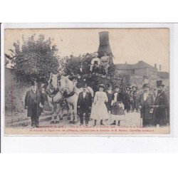 MONTLHERY: la fête de la tomate 1908, char de la conserve - très bon état