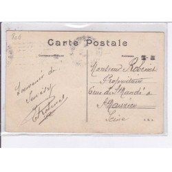 PORT-AVIATION: Varilla vole sur son biplan voisin - CPA philatélie - très bon état