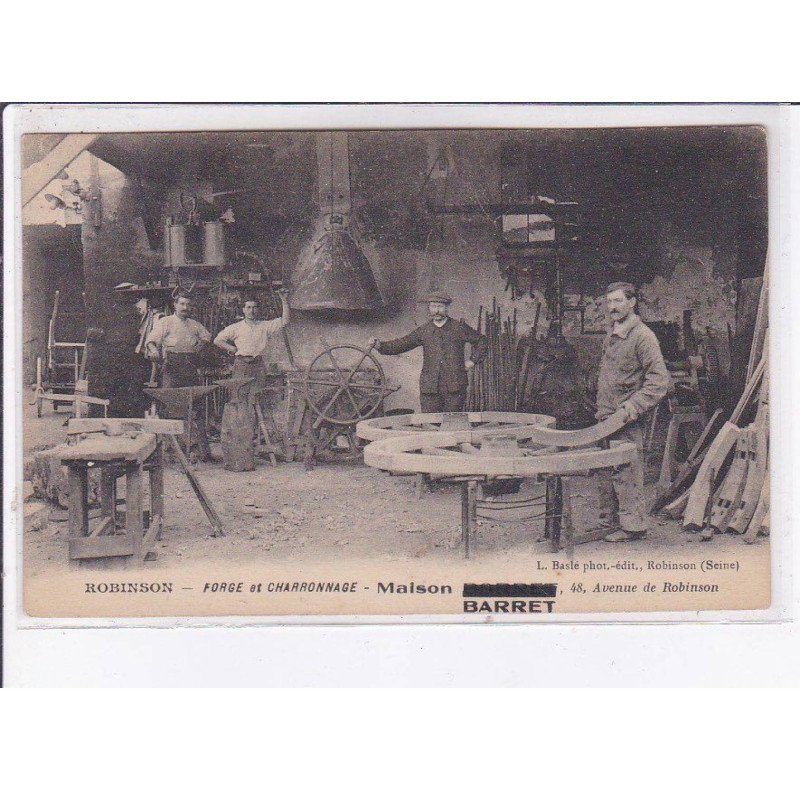 ROBINSON: forge et charronnage maison barret - très bon état