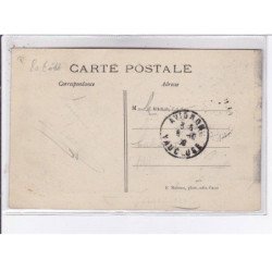 PORT-AVIATION: aéroplane de Tissandier passant devant les tribunes - CPA philatélie - état