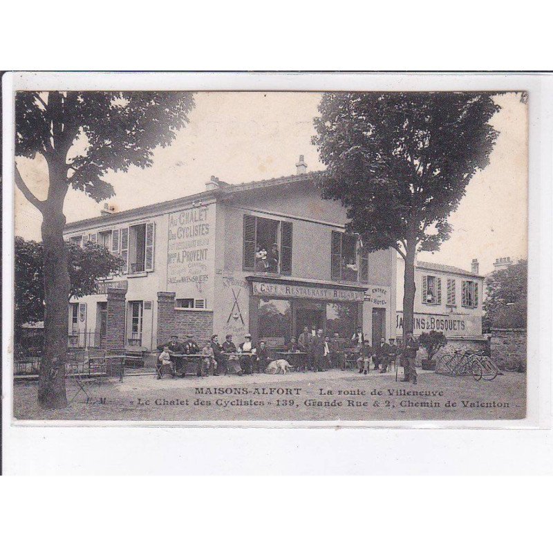 MAISONS-ALFORT: la route de villeneuve, le chalet des cyclistes - très bon état