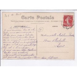 SAINT-LEU-TAVERNY: en forêt, bûcherons, bois - très bon état