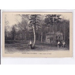 SAINT-LEU-TAVERNY: une coupe en forêt, bois - très bon état